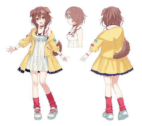 Inukami Korone Full Body Design By Fukahire R Hololive