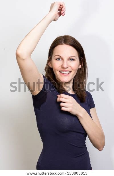 Woman Sweating Very Badly Under Armpit Stock Photo 153803813 Shutterstock