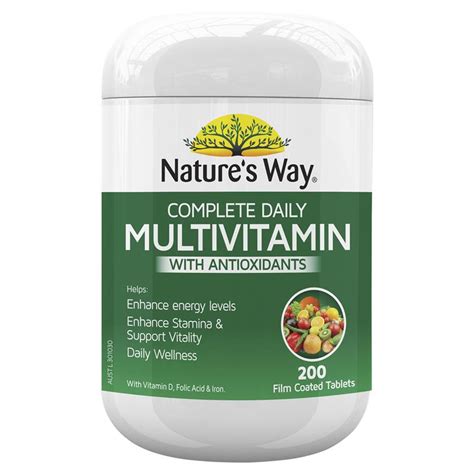 Vitamin Tổng Hợp Và Tảo Xoắn Natures Way Complete Daily Multivitamin