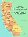 The Bay Area's Stereotypical Map of California | Map, California map ...
