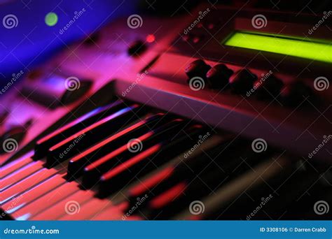 Synthesizer Stock Photo Image Of Buttons Glossy Studio 3308106