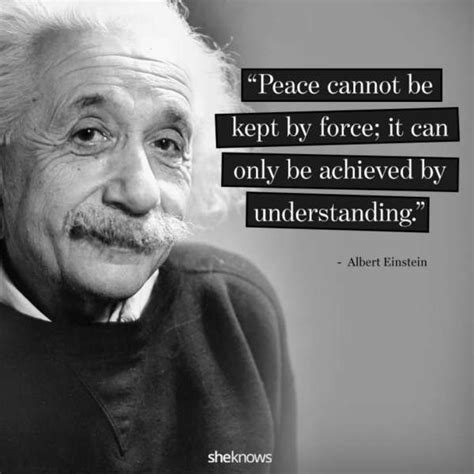 10 Einstein Quotes On World Peace Quote By People