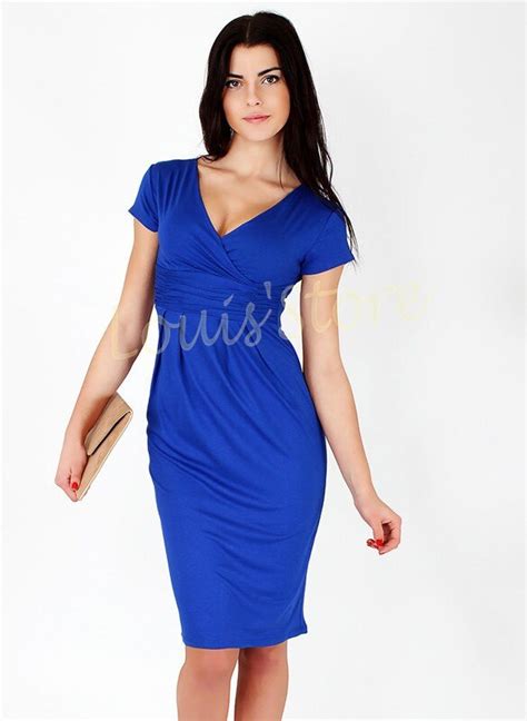 2015 summer women s sexy pencil package hip dress embroidered sheath knee length short sleeve v