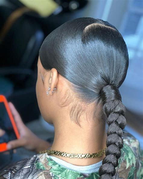 10 Sleek Low And High Ponytail Hairstyles For 2021 Sleek Braided