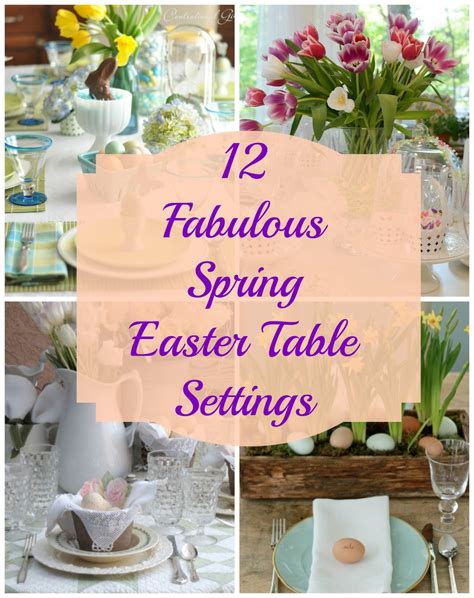 Sunday Brunch 12 Spring Easter Table Settings Mythirtyspot