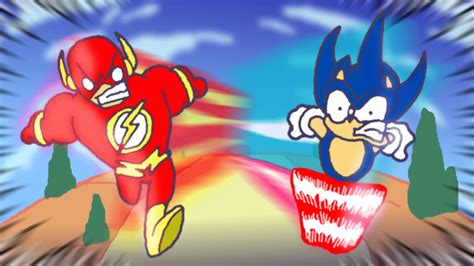 Who Is Faster Sonic The Hedgehog Vs The Flash Animation Youtube
