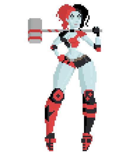 Harley Quinn 8bit Pixel Art Izs