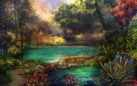 Fantasy Landscape Art Artwork Nature Wallpapers Hd Desktop And Images