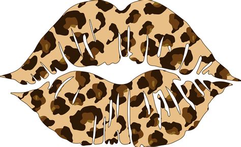 Lips Svg Leopard Lips Svg Leopard Svg Valentines Svg Etsy