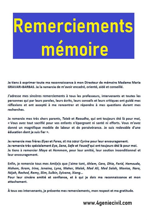 Remerciement Master 3 Exemples En Format Word Doc Artofit