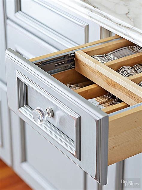 It's an easy job, and you'll save money because it costs much less than replacing your entire cabinets and drawers. DIY Ideas for Impeccably Organized Drawers | Little ...