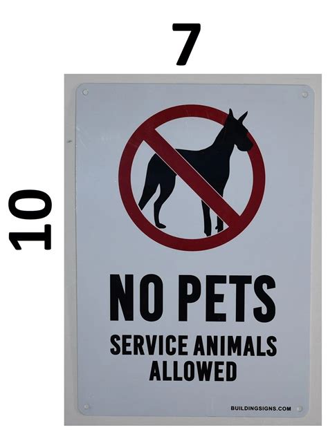 Hpd Signno Pets Service Animals Allowed Sign Aluminum Hpd Sign Hpd