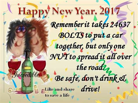 Happy New Year 2017 Be Safe Dont Drink And Drive Dont Drink And