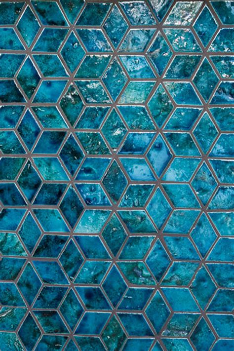 Teal Tile Gold Tile Turquoise Walls Hexagon Tile Bathroom Teal