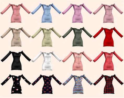 Pin On Sims Dresses