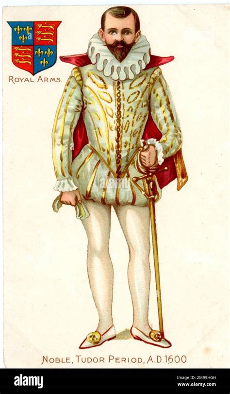 Costume Of A Tudorelizabethan Nobleman 1600 Stock Photo Alamy