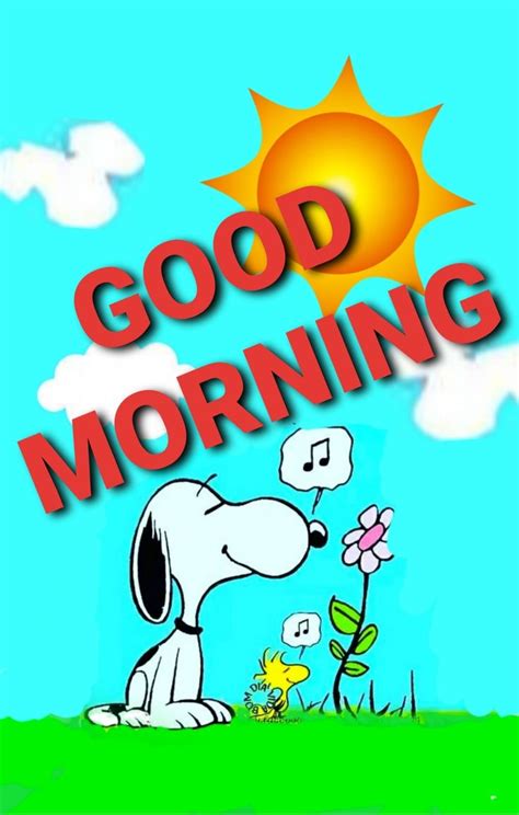 スヌーピーgood Morning Good Morning Snoopy Snoopy Quotes Cute Morning