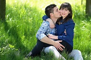 Free Images : nature, person, people, lawn, love, kiss, couple, romance ...