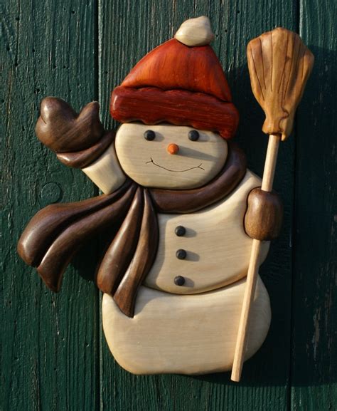 Snowman Pattern By Carol And Homer Bishop Wood Hornbeam Walnut
