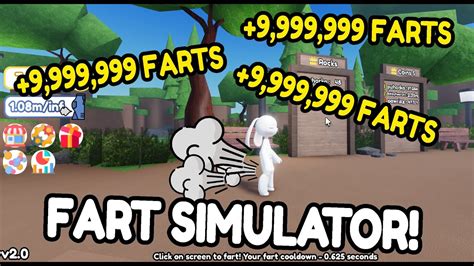 I Got 9999999999 Coins For Farting Roblox Fart Simulator Youtube