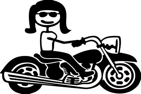 Stick Figure Motorcycles Clipart Large Size Png Image Pikpng
