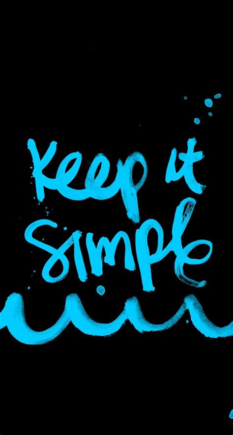 Keep It Simple Hd Phone Wallpaper Pxfuel