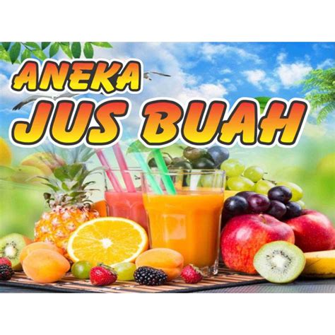 Jual Spanduk Aneka Jus Buah X Shopee Indonesia