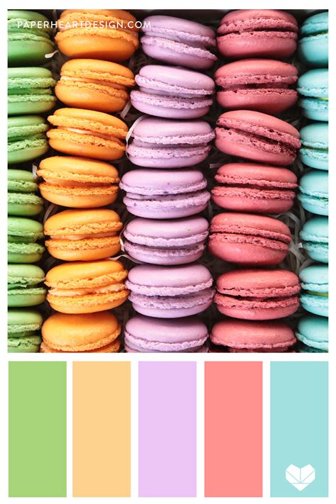 Color Palette Sweet Treats — Paper Heart Design