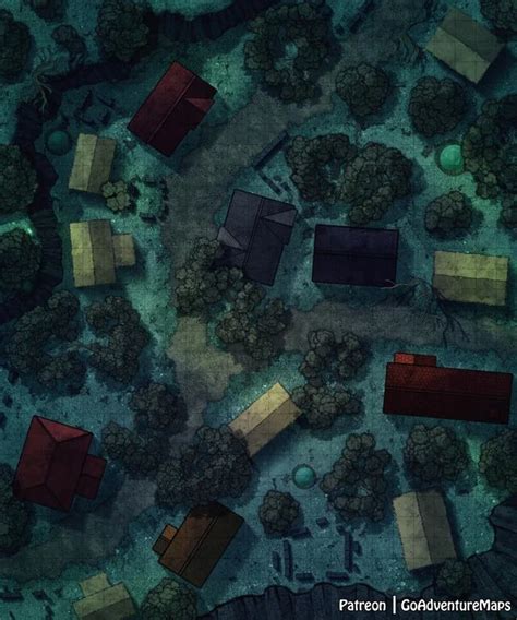 Abandoned Village X Dndmaps Abandoned Village Fantasy Map Dungeon Maps