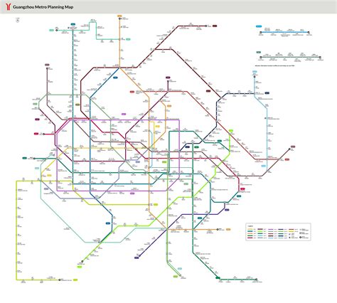 Guangzhou Subway Maps Metro Lines Stations