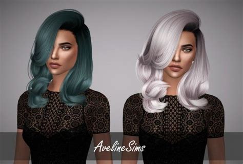 Aveline Sims Stealthic`s Erratic Unnatural Hair Retextured • Sims 4