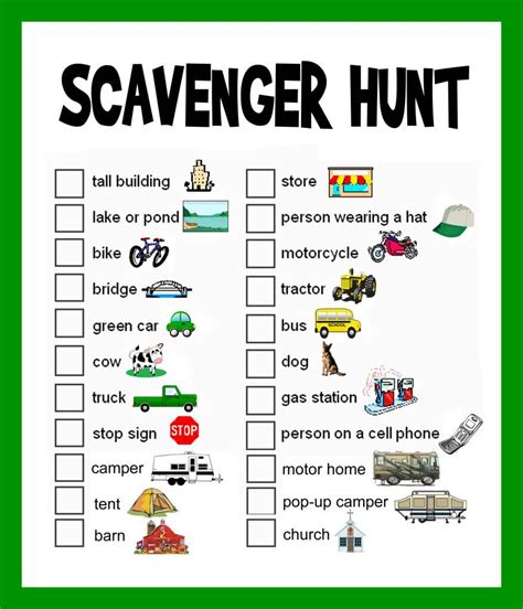 Rd.com relationships parenting who doesn't love a good scavenger hunt? 5 Super Fun Scavenger Hunt Ideas | Road trip hacks, Road ...