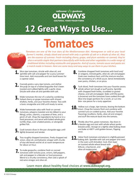 12 Great Ways To Use Tomatoes Oldways