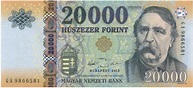 20000 Hungarian Forints banknote (2015 version) - Exchange yours today