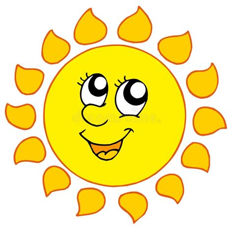 Cartoon Smiling Sun Stock Vector Illustration Of Happy 11436726