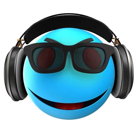 Music Smiley With Headphones — Stock Vector © Gasaz76 7736025