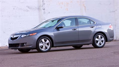 Wallpaper Acura Tsx 2008 Metallic Gray Side View Style Cars