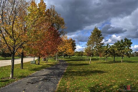 02 Autumn Running Path At Delaware Park Buffalo Ny By Michael Frank Jr