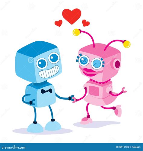 Robot Love Couple Royalty Free Stock Photos Image 28913128