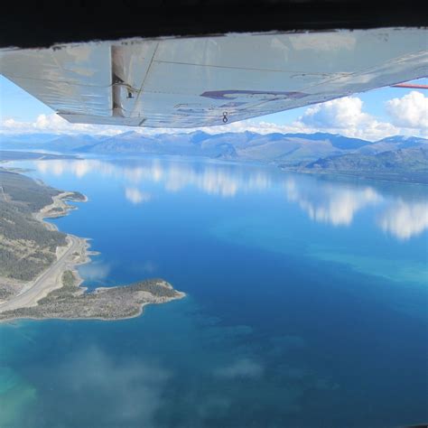 Simply Majestic Kluane Lake From Above Yukon Canada