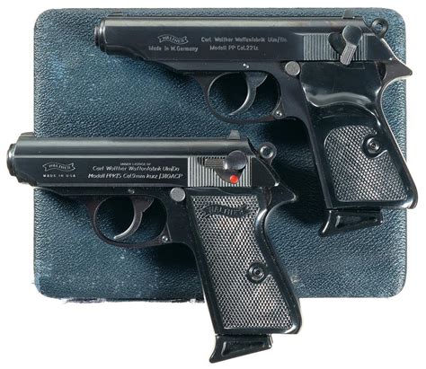 Two Walther Pp Series Semi Automatic Pistols