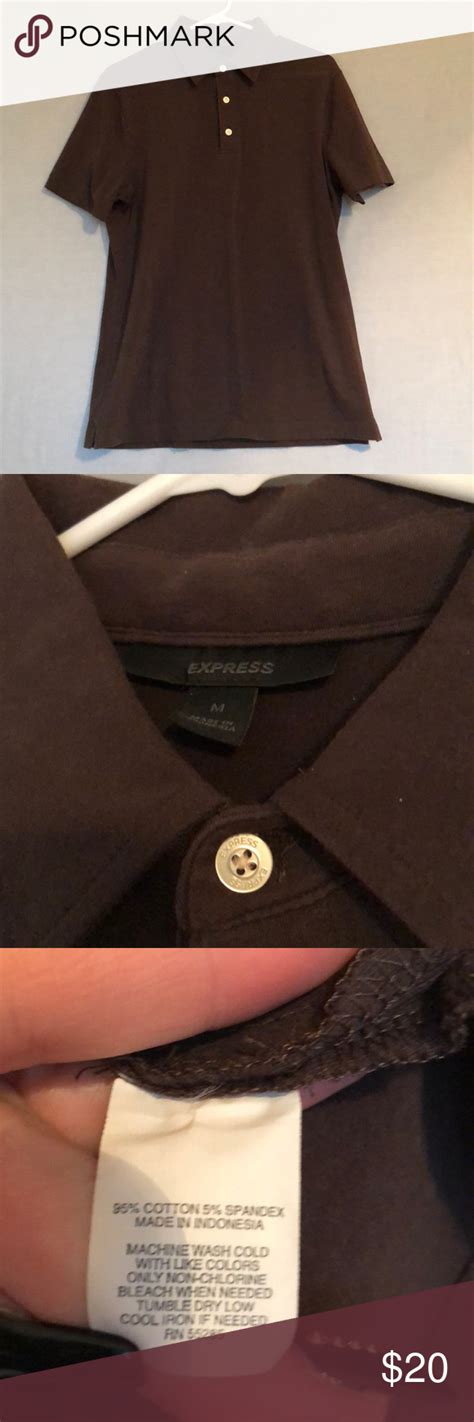 Recycle your old clothes & shoes (even old be a decent human if you choose to donate used clothing, is it really something that someone will want to put on their body? Donating Soon! Express Men's Medium Brown Polo In very ...