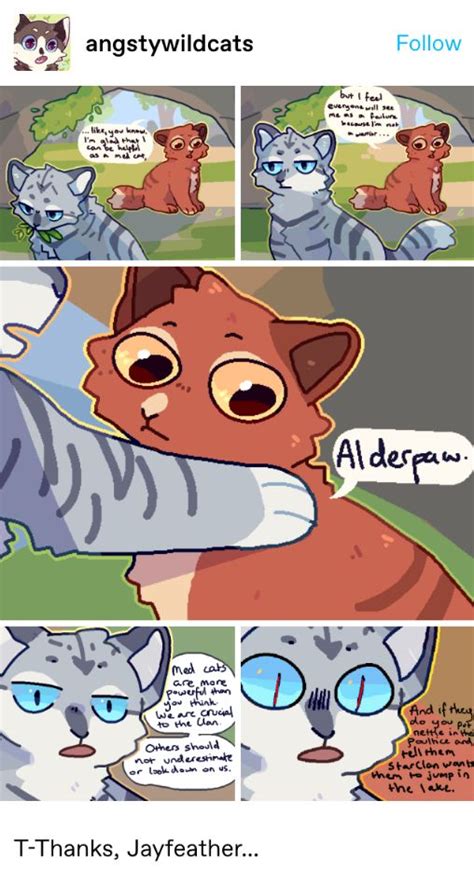 Cat memes started really rolling with the website icanhascheezburger in our current landscape facebook, and imgur always has new funny cat meme which meme is your favorite? Jayfeather and Alderpaw. | Warrior cats comics, Warrior ...