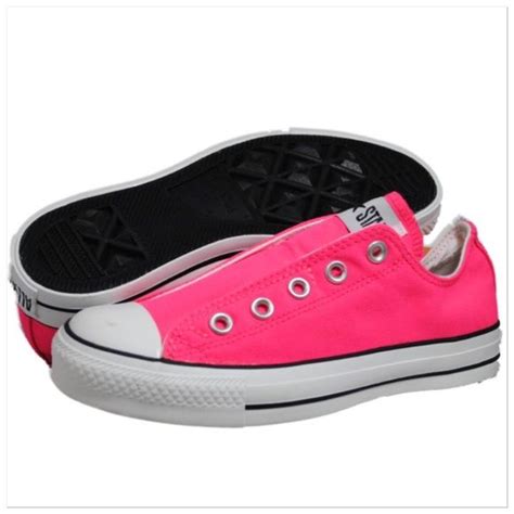 Nwt Bright Pink Lace Less Converse In Size 6 Converse Pink Converse