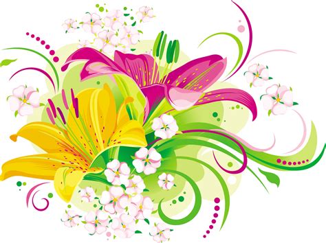 Flowers Vectors Png Transparent Flowers Vectorspng Images Pluspng