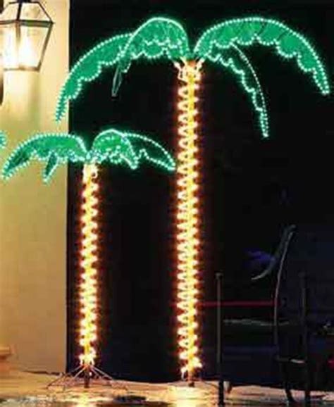 7 Foot Deluxe Led Lighted Palm Tree Palm Tree Christmas Lights Palm