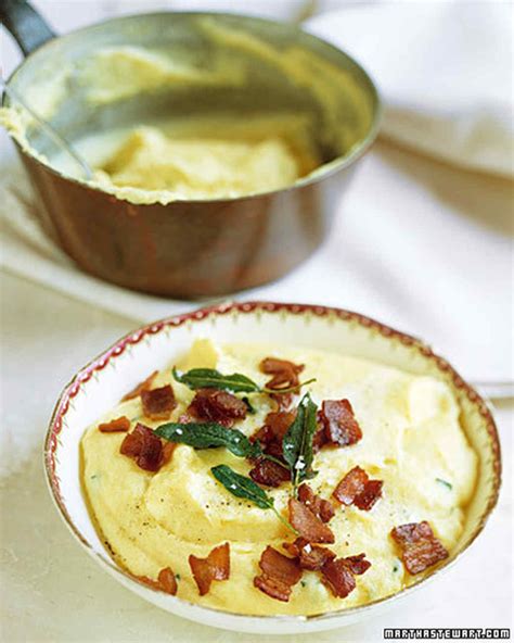 Creamy Polenta With Bacon And Sage Recipe Martha Stewart