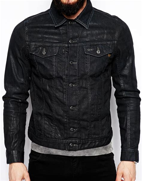 Diesel Denim Jacket In Black For Men Lyst