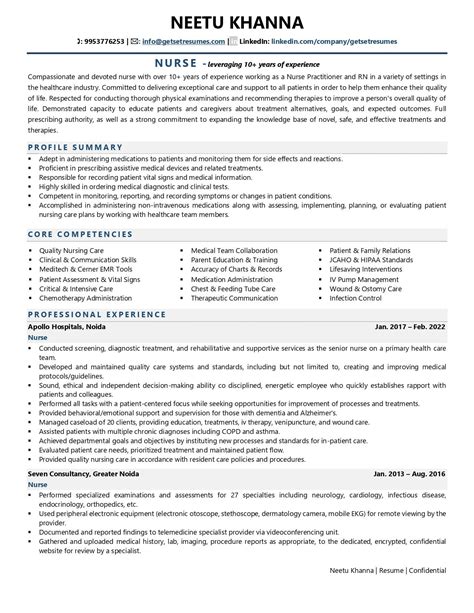 Nurse Resume Examples And Template With Job Winning Tips