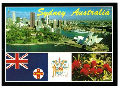 Sydney New South Wales Australia City Skyline Rare Multiview
